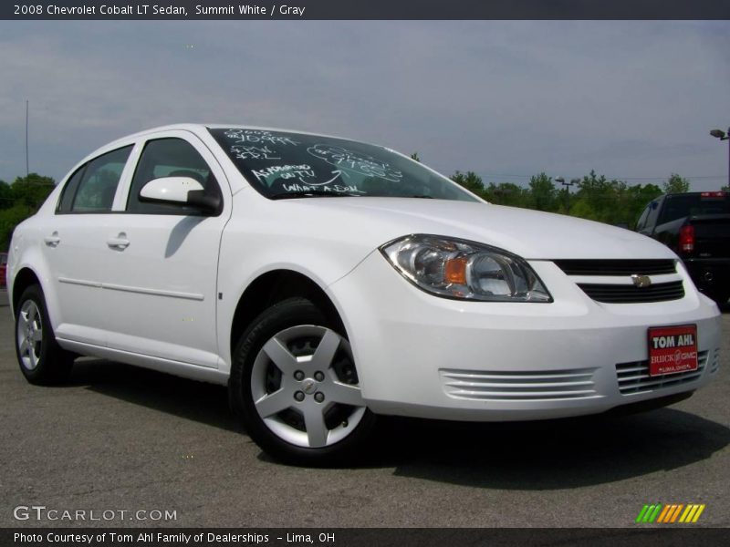 Summit White / Gray 2008 Chevrolet Cobalt LT Sedan