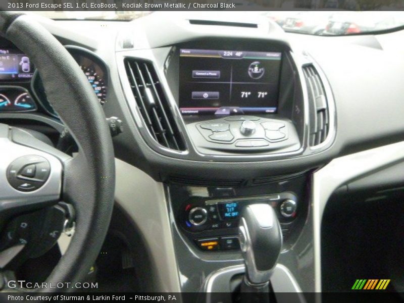 Kodiak Brown Metallic / Charcoal Black 2013 Ford Escape SEL 1.6L EcoBoost