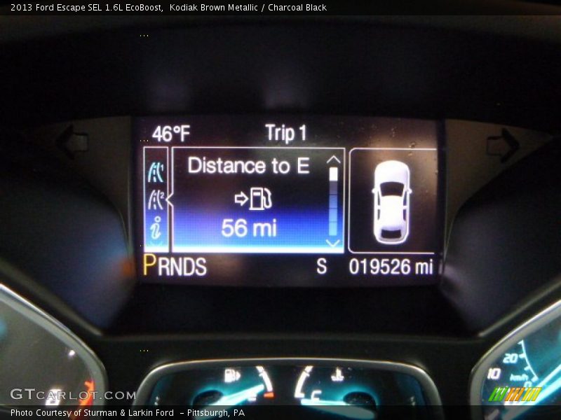 Kodiak Brown Metallic / Charcoal Black 2013 Ford Escape SEL 1.6L EcoBoost