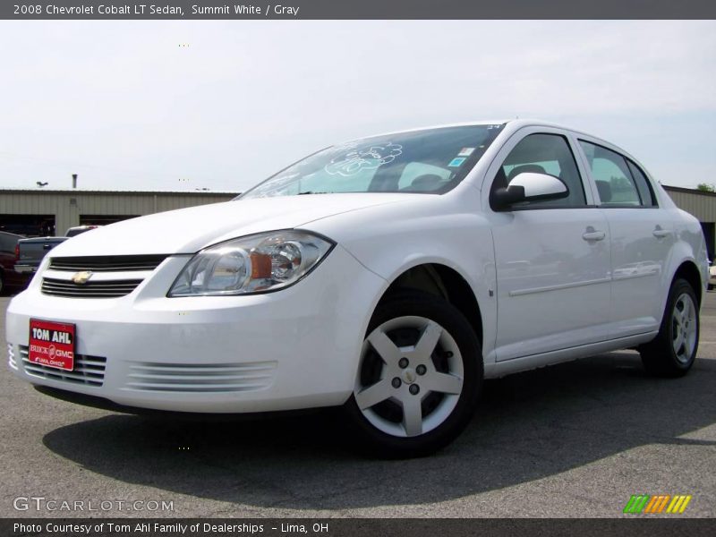 Summit White / Gray 2008 Chevrolet Cobalt LT Sedan