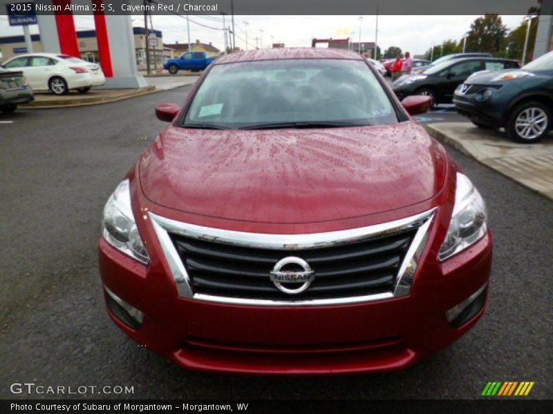 Cayenne Red / Charcoal 2015 Nissan Altima 2.5 S