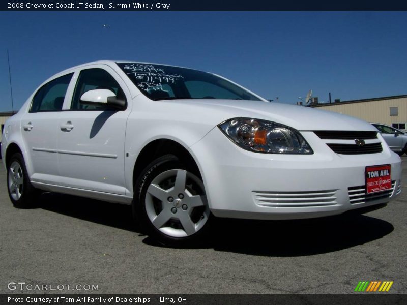 Summit White / Gray 2008 Chevrolet Cobalt LT Sedan