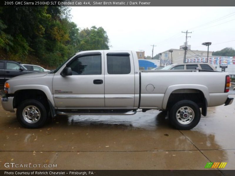 Silver Birch Metallic / Dark Pewter 2005 GMC Sierra 2500HD SLT Extended Cab 4x4