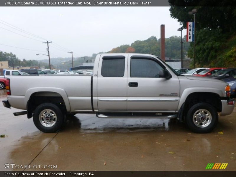 Silver Birch Metallic / Dark Pewter 2005 GMC Sierra 2500HD SLT Extended Cab 4x4