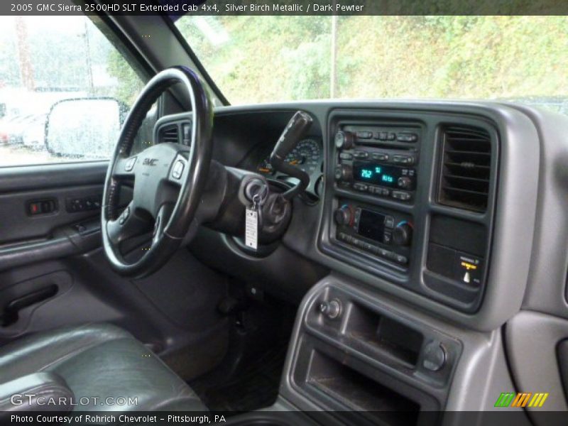 Silver Birch Metallic / Dark Pewter 2005 GMC Sierra 2500HD SLT Extended Cab 4x4