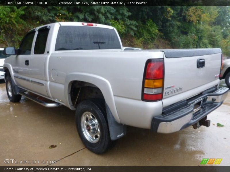 Silver Birch Metallic / Dark Pewter 2005 GMC Sierra 2500HD SLT Extended Cab 4x4