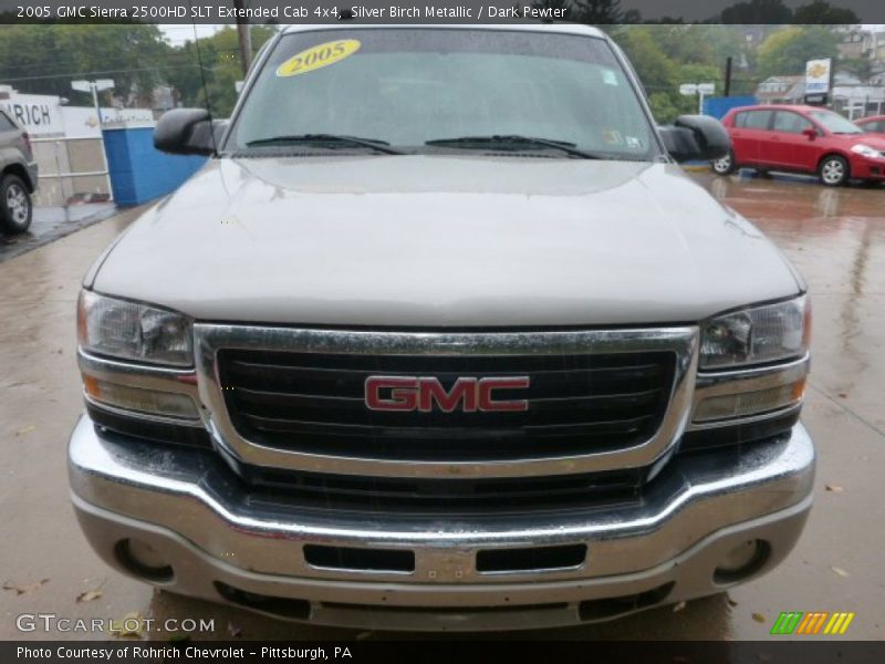 Silver Birch Metallic / Dark Pewter 2005 GMC Sierra 2500HD SLT Extended Cab 4x4