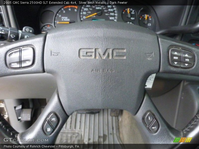 Silver Birch Metallic / Dark Pewter 2005 GMC Sierra 2500HD SLT Extended Cab 4x4