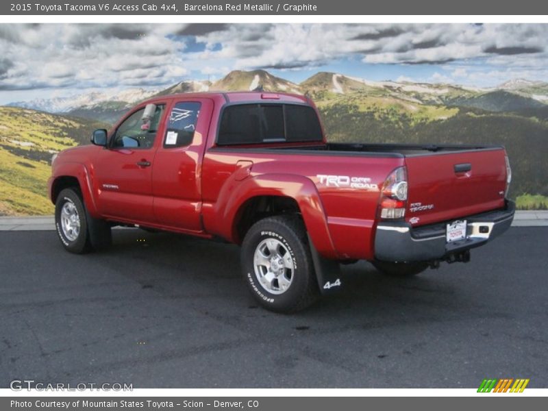 Barcelona Red Metallic / Graphite 2015 Toyota Tacoma V6 Access Cab 4x4