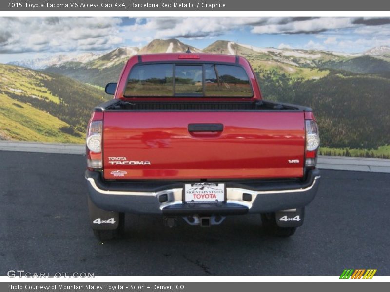 Barcelona Red Metallic / Graphite 2015 Toyota Tacoma V6 Access Cab 4x4