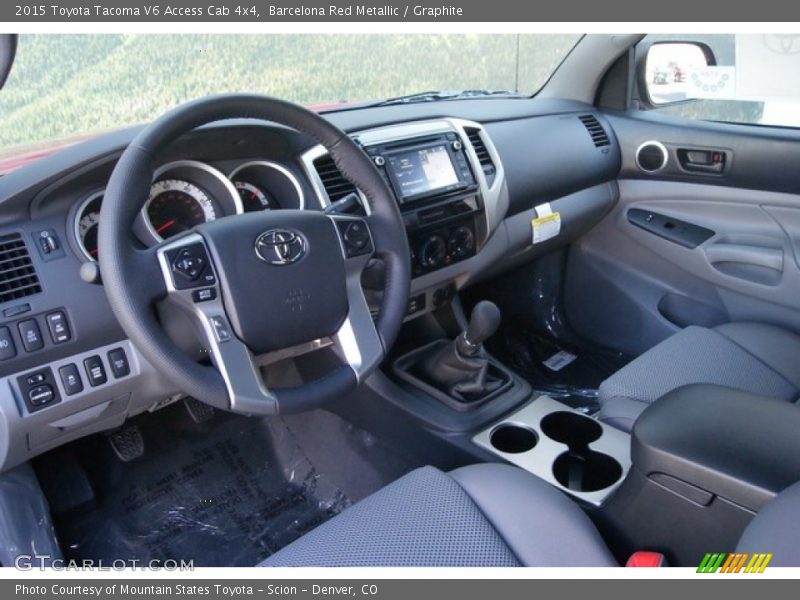 Graphite Interior - 2015 Tacoma V6 Access Cab 4x4 