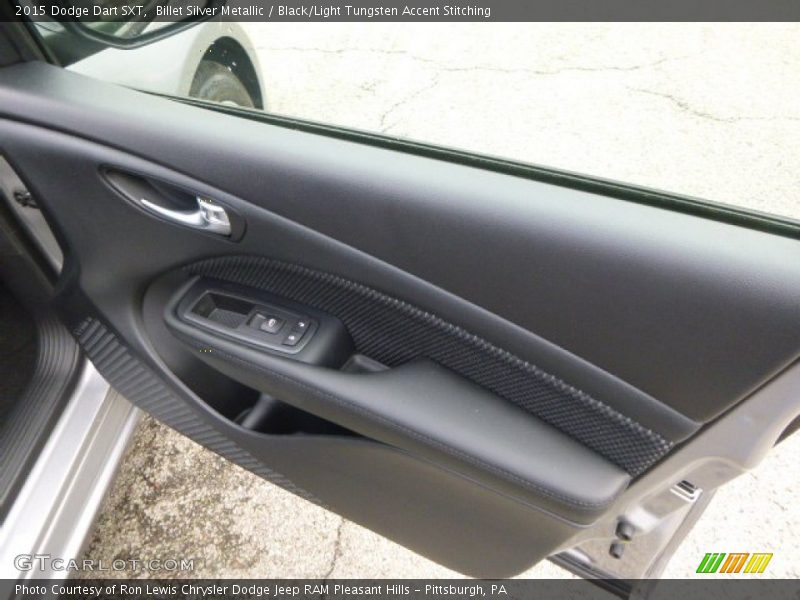 Billet Silver Metallic / Black/Light Tungsten Accent Stitching 2015 Dodge Dart SXT