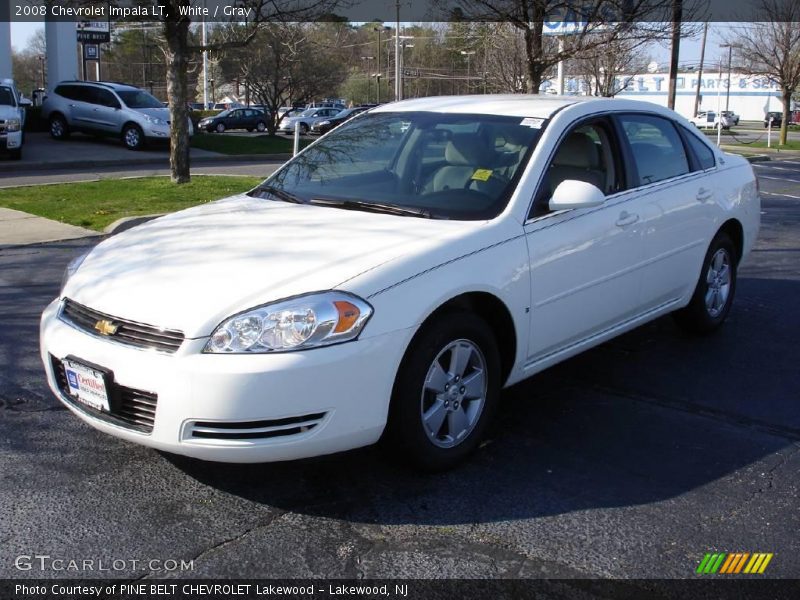 White / Gray 2008 Chevrolet Impala LT