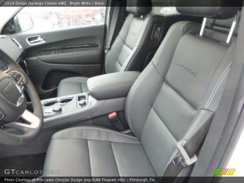 Bright White / Black 2014 Dodge Durango Citadel AWD