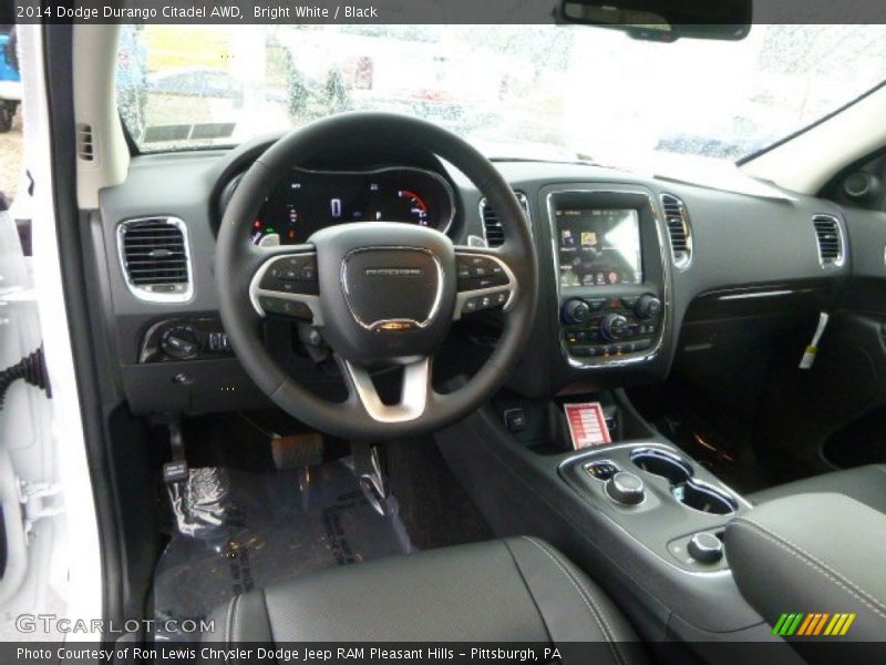 Bright White / Black 2014 Dodge Durango Citadel AWD