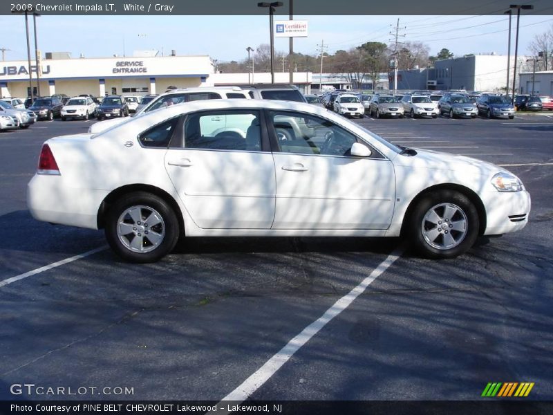 White / Gray 2008 Chevrolet Impala LT