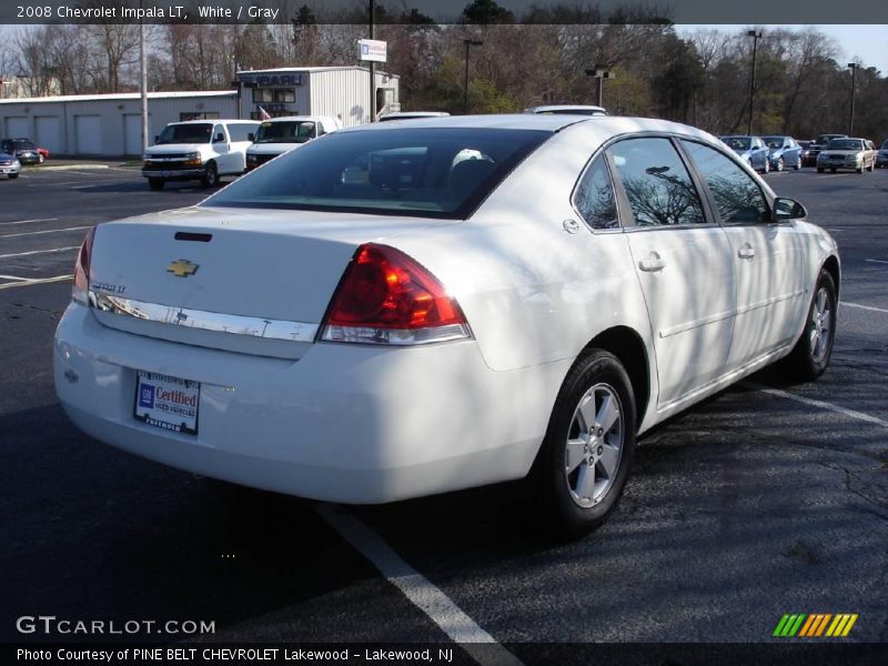 White / Gray 2008 Chevrolet Impala LT