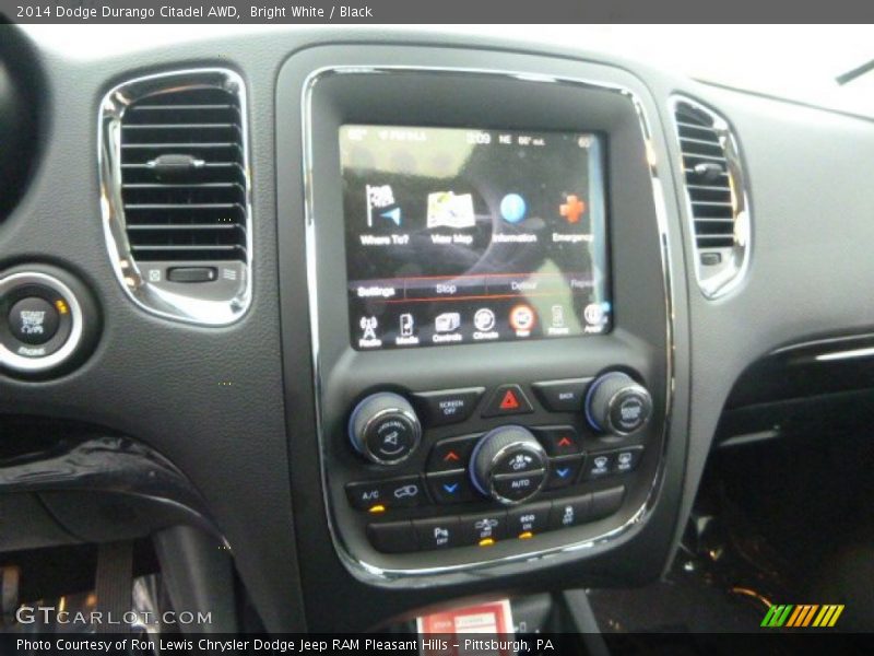 Bright White / Black 2014 Dodge Durango Citadel AWD