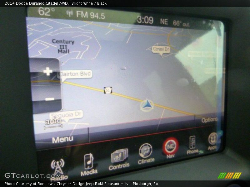 Bright White / Black 2014 Dodge Durango Citadel AWD