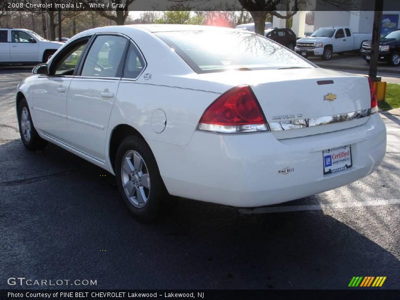 White / Gray 2008 Chevrolet Impala LT