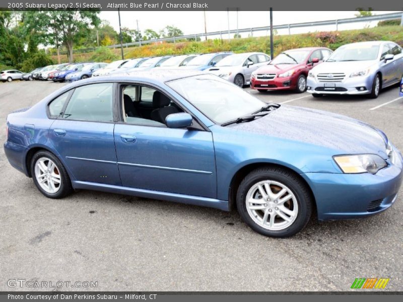 Atlantic Blue Pearl / Charcoal Black 2005 Subaru Legacy 2.5i Sedan