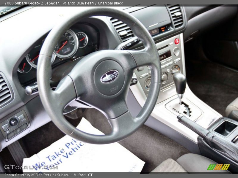 Atlantic Blue Pearl / Charcoal Black 2005 Subaru Legacy 2.5i Sedan
