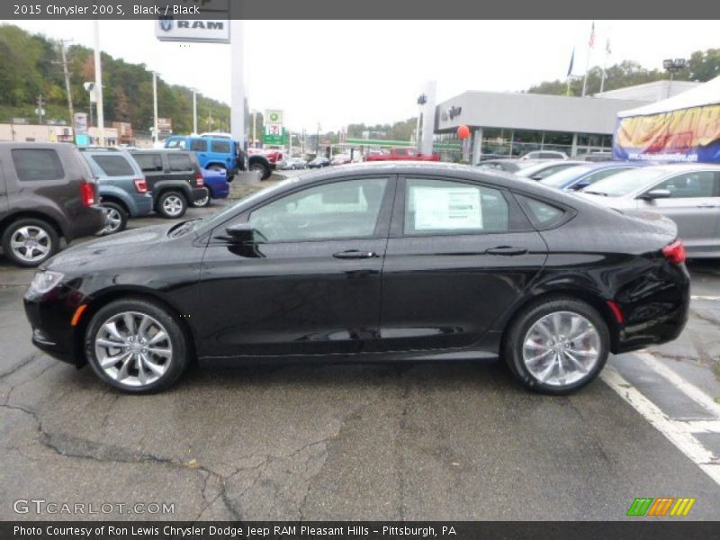 Black / Black 2015 Chrysler 200 S