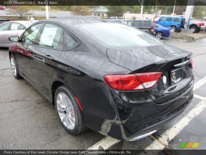 Black / Black 2015 Chrysler 200 S