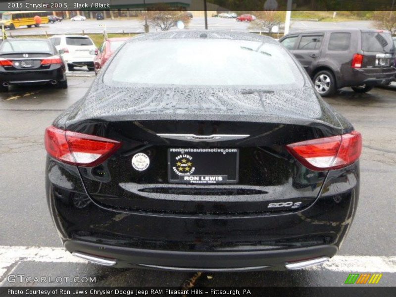 Black / Black 2015 Chrysler 200 S