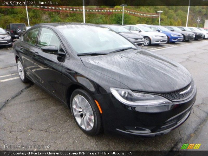 Black / Black 2015 Chrysler 200 S