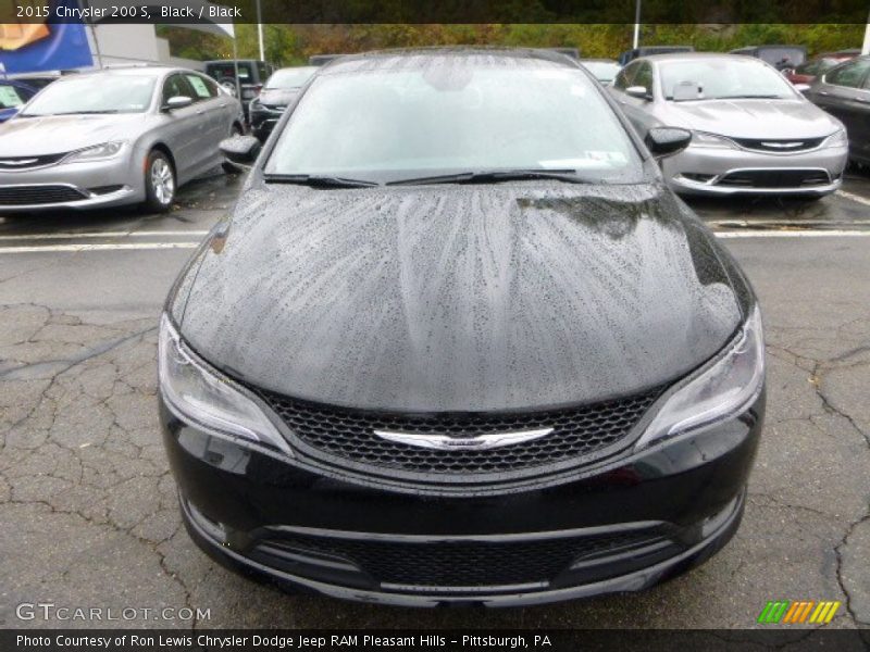 Black / Black 2015 Chrysler 200 S