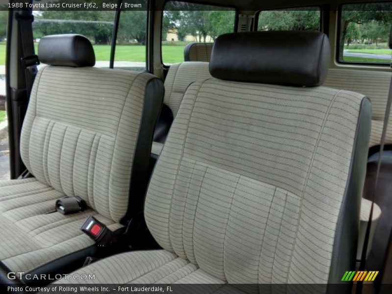 Front Seat of 1988 Land Cruiser FJ62