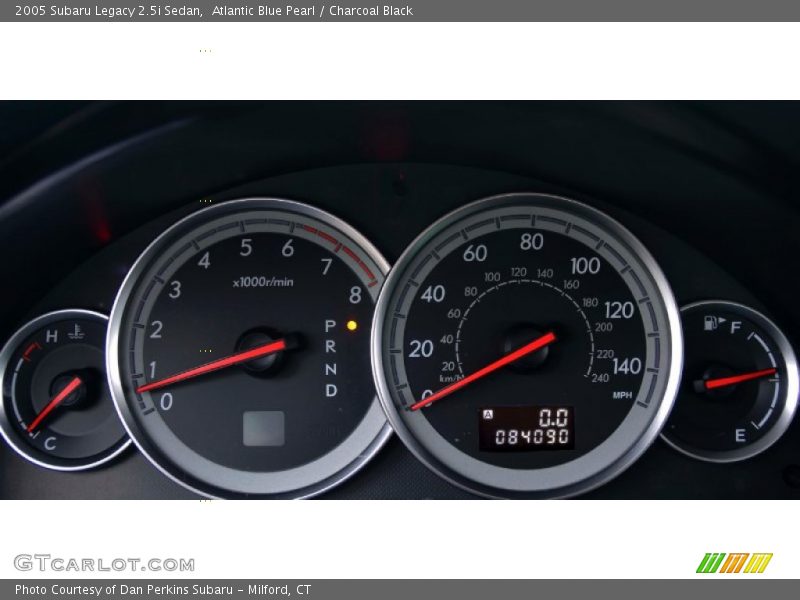Atlantic Blue Pearl / Charcoal Black 2005 Subaru Legacy 2.5i Sedan