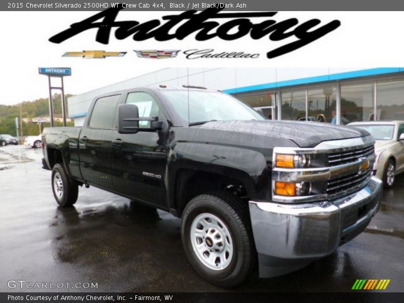 Black / Jet Black/Dark Ash 2015 Chevrolet Silverado 2500HD WT Crew Cab 4x4