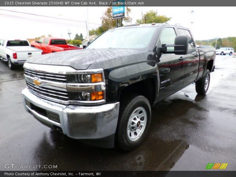 Black / Jet Black/Dark Ash 2015 Chevrolet Silverado 2500HD WT Crew Cab 4x4
