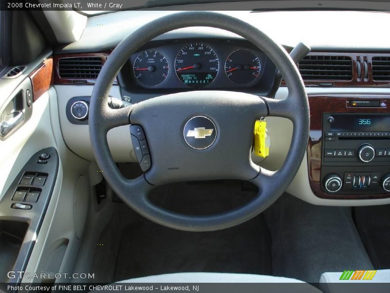 White / Gray 2008 Chevrolet Impala LT