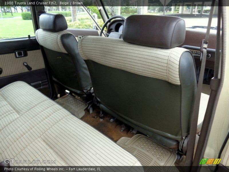 Rear Seat of 1988 Land Cruiser FJ62