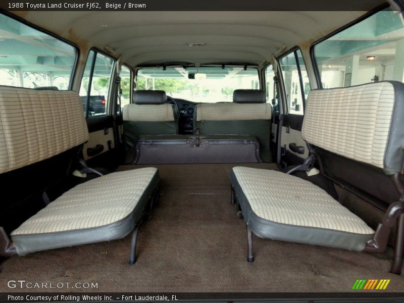 Rear Seat of 1988 Land Cruiser FJ62