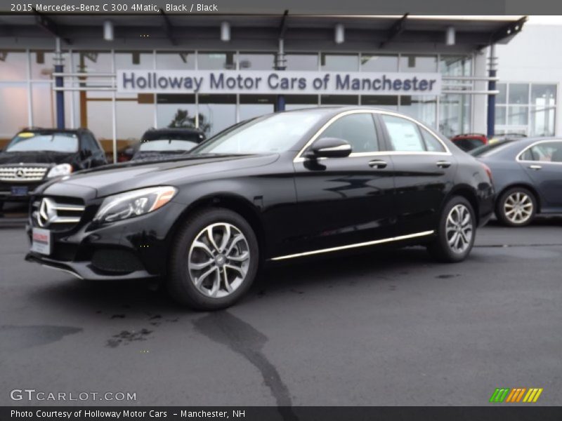 Black / Black 2015 Mercedes-Benz C 300 4Matic