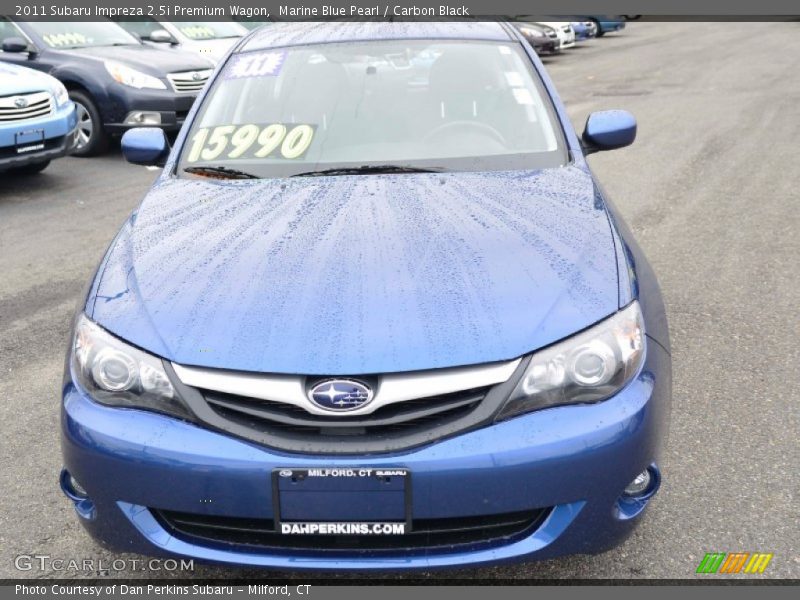 Marine Blue Pearl / Carbon Black 2011 Subaru Impreza 2.5i Premium Wagon