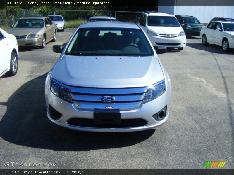 Ingot Silver Metallic / Medium Light Stone 2011 Ford Fusion S