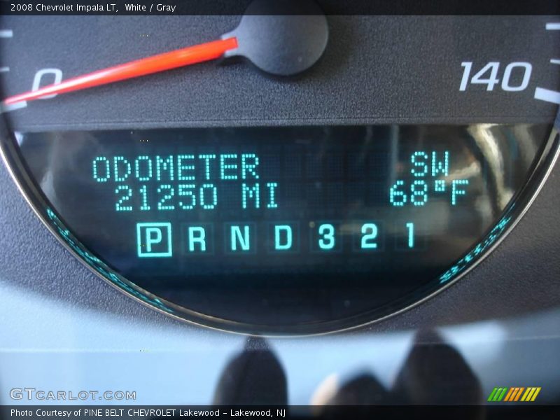 White / Gray 2008 Chevrolet Impala LT