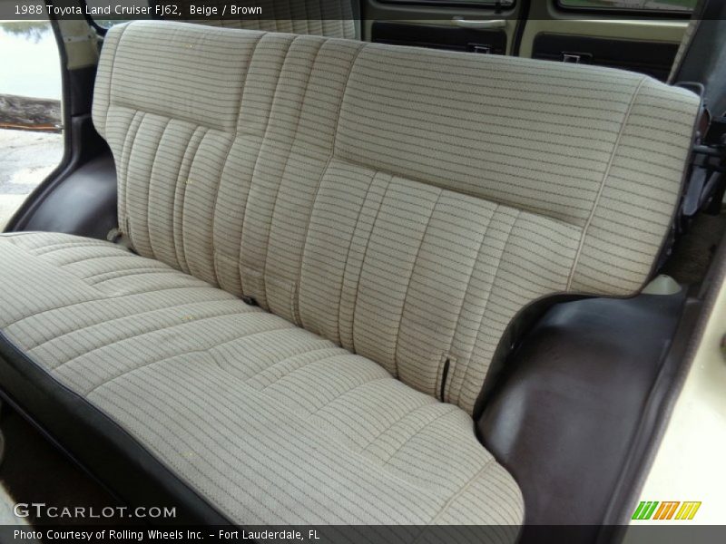 Rear Seat of 1988 Land Cruiser FJ62