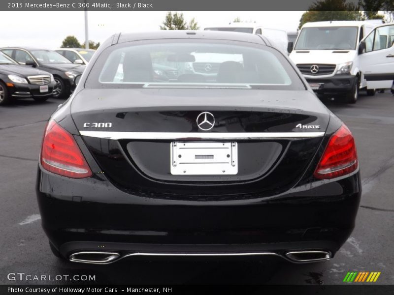 Black / Black 2015 Mercedes-Benz C 300 4Matic