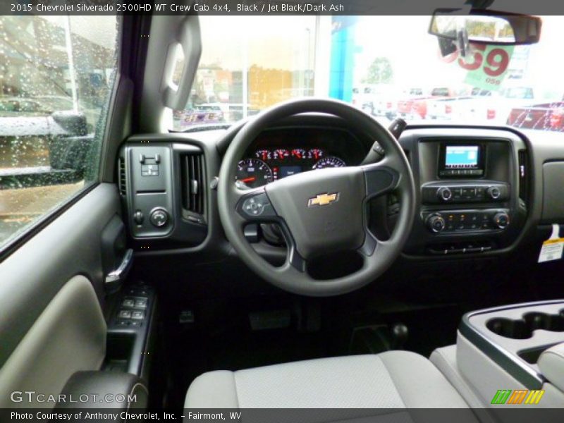 Black / Jet Black/Dark Ash 2015 Chevrolet Silverado 2500HD WT Crew Cab 4x4