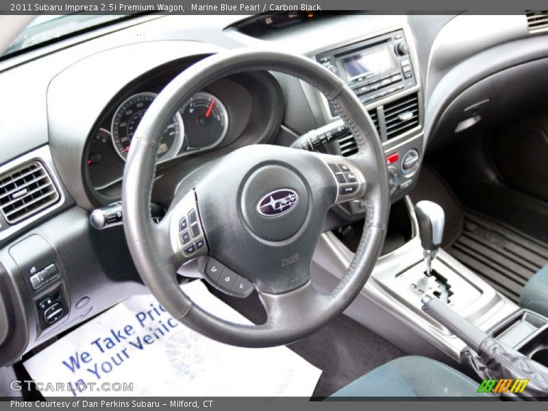 Marine Blue Pearl / Carbon Black 2011 Subaru Impreza 2.5i Premium Wagon