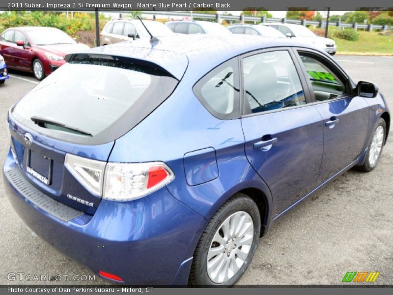 Marine Blue Pearl / Carbon Black 2011 Subaru Impreza 2.5i Premium Wagon