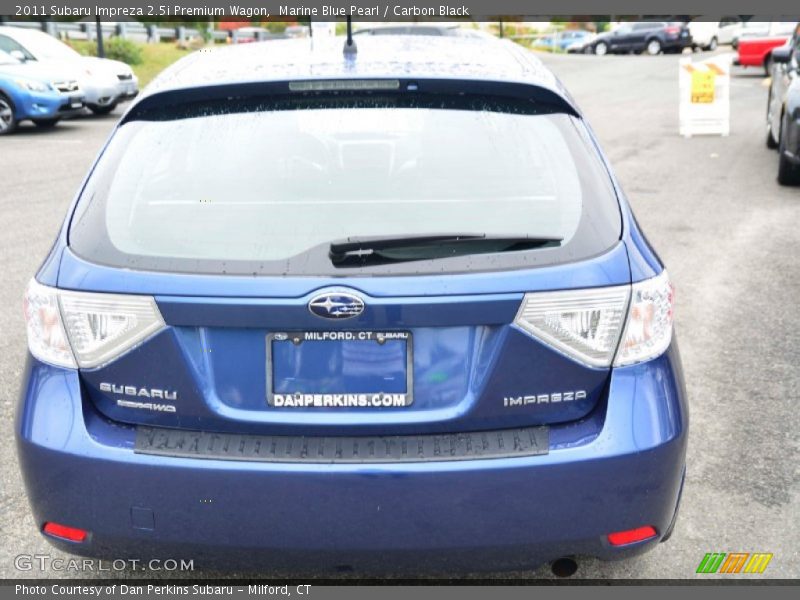 Marine Blue Pearl / Carbon Black 2011 Subaru Impreza 2.5i Premium Wagon