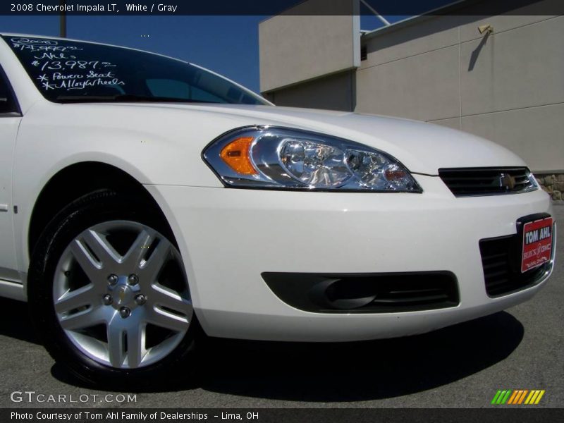 White / Gray 2008 Chevrolet Impala LT