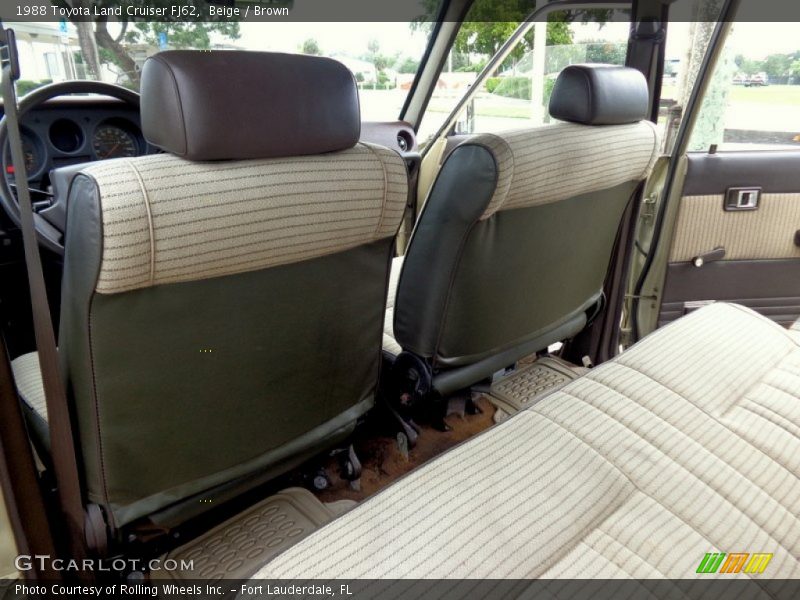 Rear Seat of 1988 Land Cruiser FJ62